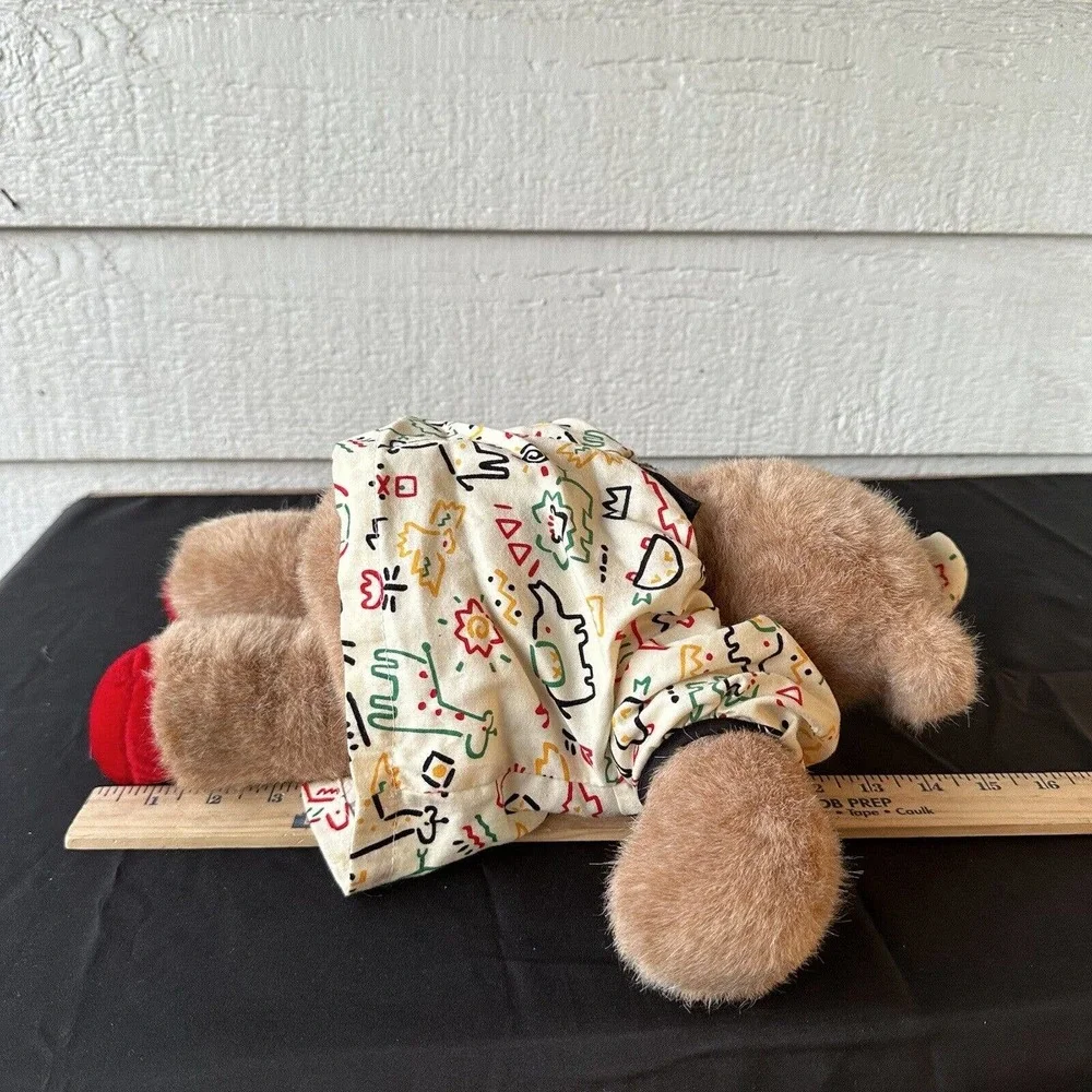 Vintage 90s Gund Beartots Girl Teddy Bear Plush Dress Shoes Plush Stuffed Animal